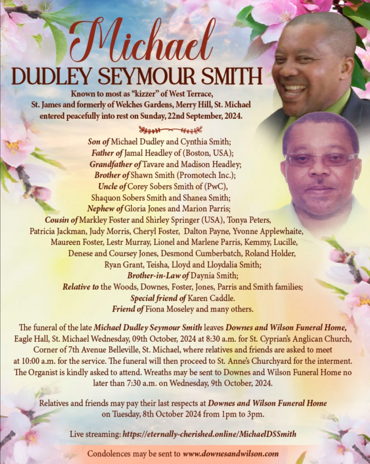 Funerals Downes & Wilson Funeral Home